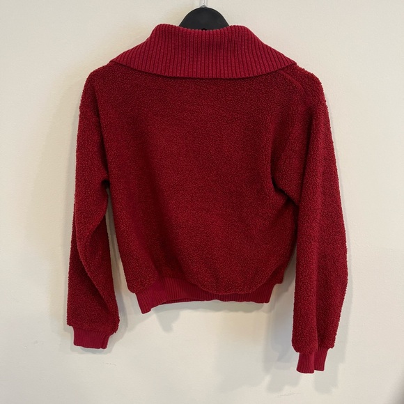Dolan Left Coast Collection Womens Sz XS Red Half Zip Pullover Sweater - Picture 5 of 5